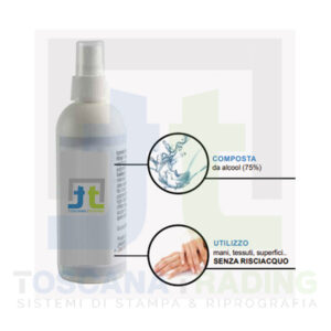 SOLUZIONE IDROALCOLICA IGIENIZZANTE MANI TESSUTI E SUPERFICI 190 ML
