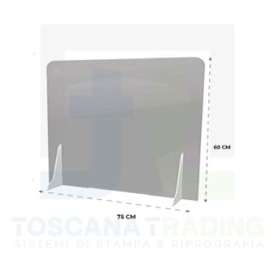 PANNELLO POLICARBONATO (75 L X 60 H) CON BASI